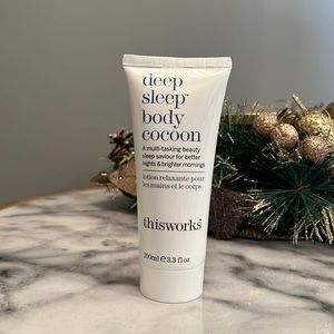 This Work’s Deep sleep body cocoon lotion.